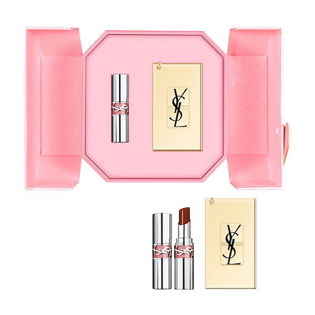 Набор средств для губ YVES SAINT LAURENT Подарочный набор: Помада + Зеркало Haute Couture Compact Mirror