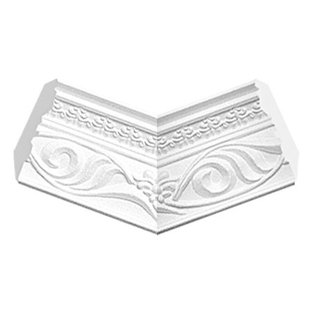 элемент угловой Konigdeko 07 KDU, пенополистирол, белый, 4 шт пенополистирол ппс 15у 1000х600х30мм