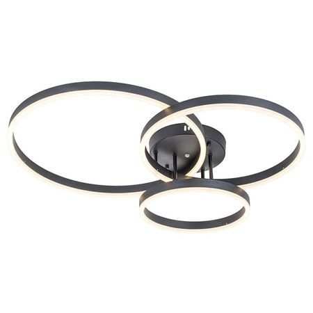 люстра потолочная светодиодная ARTE LAMP Сиерра LED 1х85Вт металл черный люстра потолочная arte lamp nicole 5x60вт e27 металл гальванизированный бронза