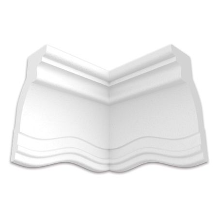 элемент угловой Формат Konigdeco 11 KDU, пенополистирол, белый пенополистирол ппс 15у 1000х600х30мм