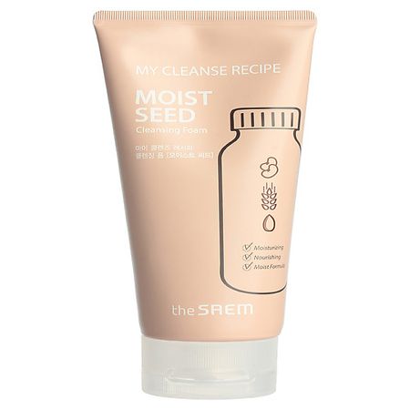 Пенка для умывания THE SAEM Пенка My Cleanse Recipe -Moist Seed