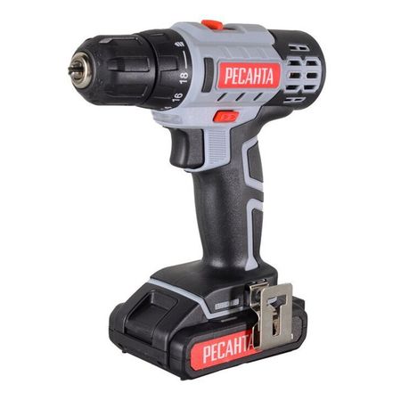 дрель-шуруповерт РЕСАНТА ДА-18-2ЛК 18В Li-lon 2Ач 2АКБ пластиковые фитинги для труб adhere to fly 6мм 8мм 10мм 12мм
