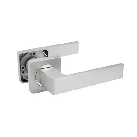 Дверная ручка на розетке Edson EDS-25-QR1 без запирания цвет хром ручка дверная edson euro fin eds 21 z01 универсальная и для финских дверей