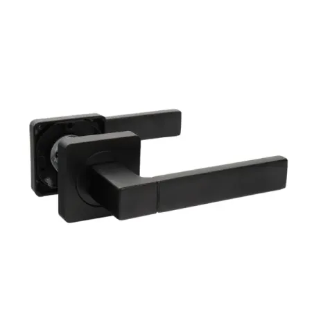 Дверная ручка на розетке Edson EDS-10-QR1 без запирания цвет черный ручка дверная edson euro fin eds 21 z01 универсальная и для финских дверей