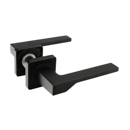 Дверная ручка на розетке Edson EDS-26-QR1 без запирания цвет черный ручка дверная edson euro fin eds 21 z01 универсальная и для финских дверей