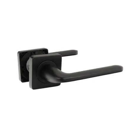 Дверная ручка на розетке Edson EDS-13-QR1 без запирания цвет черный ручка дверная edson euro fin eds 21 z01 универсальная и для финских дверей