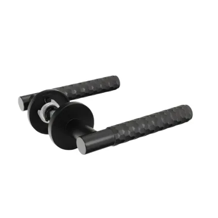 Дверная ручка на розетке Edson EDS-27-R2 без запирания цвет черный ручка дверная edson euro fin eds 21 z01 универсальная и для финских дверей