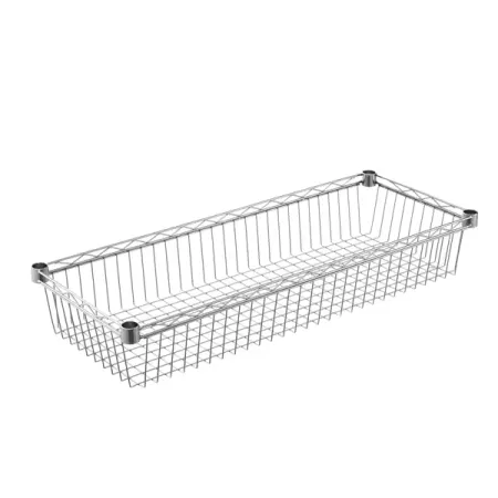 Корзина для стеллажа KONSENSA 90x35 см цвет хром канцелярских принадлежностей skysonic 20 шт
