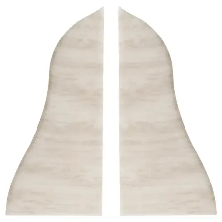 Заглушка для плинтуса Pro Дом 5.5 см ПВХ цвет дуб молочный