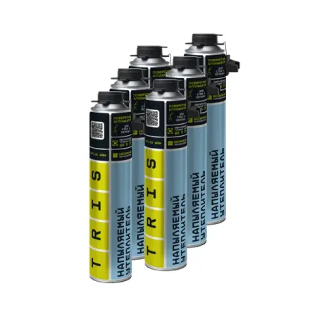 Пена монтажная Tris TeplisEasy выход пены 65 л всесезонная 460 мл 6 шт.