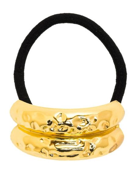 Shinewell Резинка для волос с двойным металлическим украшением