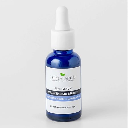 Сыворотка для лица BIOBALANCE Сыворотка ночная восстанавливающая SUPER SERUM OVERNIGHT RECOVERY CERAMIDE + RESVERATROL mantra resveratrol 60 капсул массой массой 500мг
