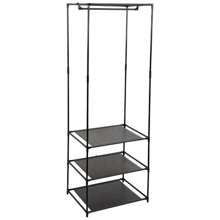 вешалка-стойка напольная РЫЖИЙ КОТ 420х560х1600мм металл/пластик черный сушилка для белья nika сбв2 15м 53х52 5х129см напольная вертикальная металл