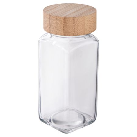 емкость для специй MALLONY Bambu 130мл стекло, бамбук деревянный контейнер для специй