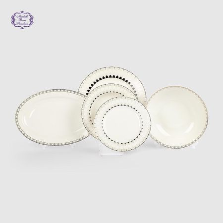 Набор столовый Macbeth bone porcelain Tiara 20 предметов, 6 персон nubecom трафареты для росписи бабочек