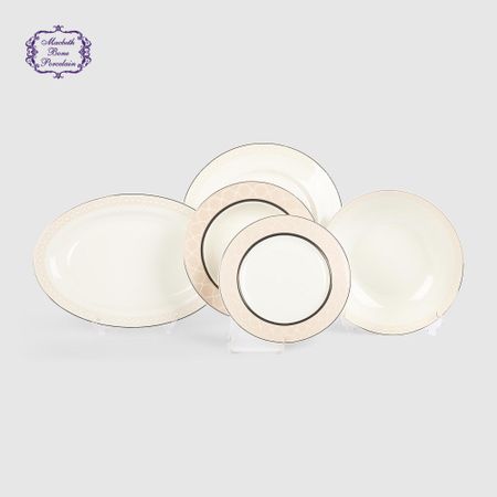 Набор столовый Macbeth bone porcelain Jewel 20 предметов, 6 персон nubecom трафареты для росписи бабочек