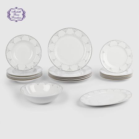 Набор столовый Macbeth bone porcelain Gill 20 предметов, 6 персон