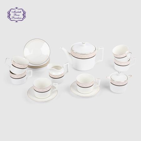 Набор чайный Macbeth bone porcelain Jewel, 15 предметов на 6 персон nubecom трафареты для росписи бабочек