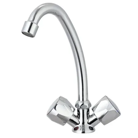 Смеситель для раковины Киров двухвентильный цвет хром латунная головка для раковины phillips плоская самонарезающая резьба латунные золотые винты деревянная доска фотоэлементы m3