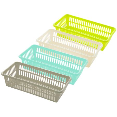 корзина ПОЛИМЕРБЫТ 20х10х5см 0,6л пластик в ассортименте без крышки водонепроницаемые крышки для тумблеров m12 0 75