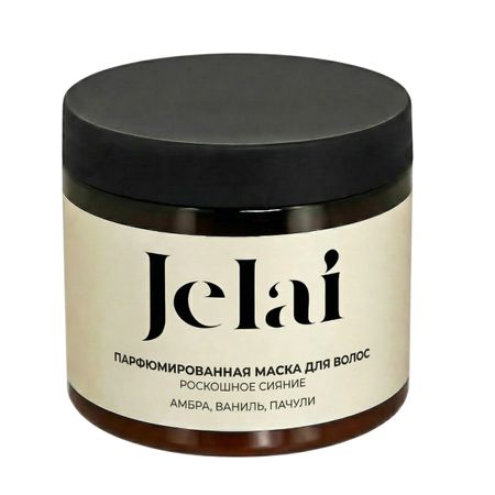 Маска для волос парфюмированная Jelai с кератином и маслом ши, с ароматом амбры, ванили и пачули 200 мл