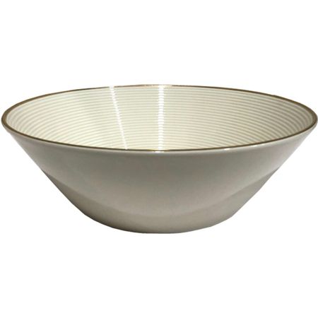 Салатник Thun 1794 круглый Lea отводка золотая, ivory 24 см