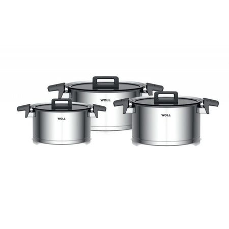 Набор кастрюль Woll Concept 6 предметов 2,5/3,4/5,8 л moonbiffy силиконовая воронка для кастрюль