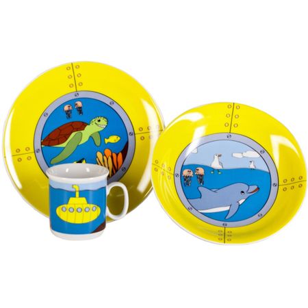 Набор детский Thun 1794, cairo черепаха, 3 предмета одноразовые ы посуды для вечеринки океанская черепаха