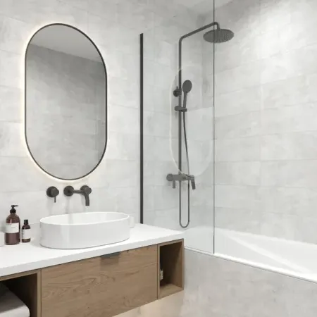 Глазурованный керамогранит LB Ceramics Дымка 19.9x60.3 см 0.96 м² матовый цвет серый керамическая фигурка золотая жаба jingde ceramics