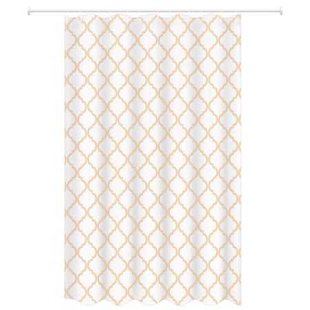 Штора для ванны Master House Треллис 2000х1800 мм PEVA бежевая/белая (75280) белая водонепроницаемая душевая штора из полиэстера cortinas