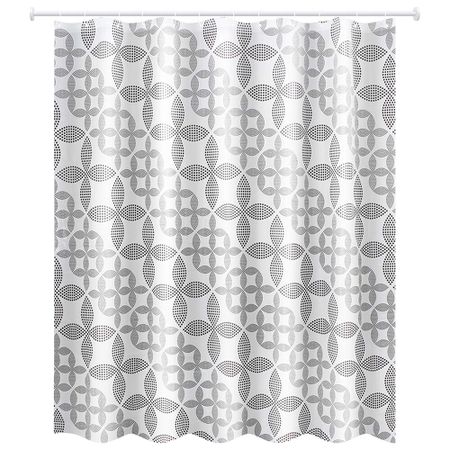 Штора для ванны Master House Геометрия 1800х2000 мм PEVA белая/черная (60527) белая водонепроницаемая душевая штора из полиэстера cortinas