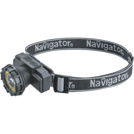 Фонарь налобный Navigator NPT-H42-ACCU светодиодный 1 LED 1 Вт аккумуляторный Li-Ion 800 мАч пластик 5 режимов (95557) sofirn hs41 4000 люмен налобный фонарь