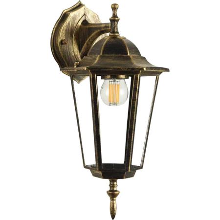 Светильник садово-парковый настенный Эра Веледа золото 360 мм E27 60 Вт IP55 (GBW-104-1-BR-0360) наконечник arttex 20мм трапеция золото антик арт 20 246 650