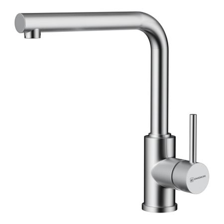 Смеситель для кухни Omoikiri Nakagawa-BN нержавеющая сталь с высоким изливом однорычажный (4994319) chooxiwu многофункциональный смеситель для кухни из латуни