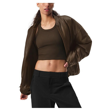 Бомбер ALO YOGA Бомбер из искусственной кожи Faux Leather Premier Bomber