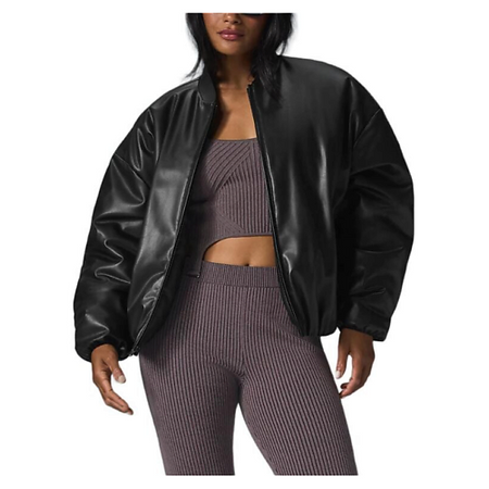 Бомбер ALO YOGA Бомбер из искусственной кожи Faux Leather Premier Bomber