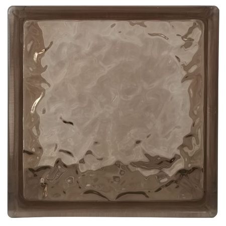 стеклоблок CRYSTAL BROWN 190х190х80мм прозрачный