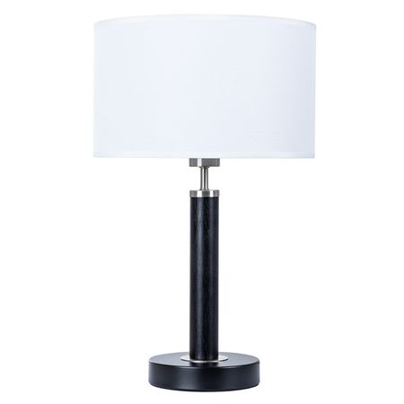лампа настольная ART LAMP Роберт E27 1х60Вт металл черный лампа настольная россвет лютня 1х60вт е27 металл белый