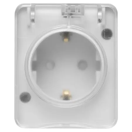 Розетка встраиваемая Systeme Electric AtlasDesign с заземлением со шторками цвет серый