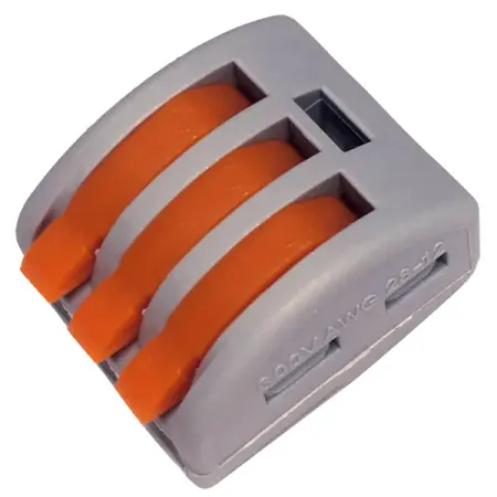 Клемма соединительная Electrovolt EV-B222-413 3-х проводная 0.08 мм-4 мм 50 шт. клемма соединительная wago 5 ти проводная 221 415 3шт