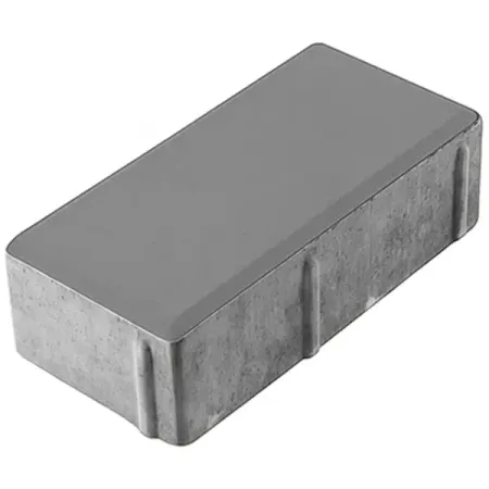 Плитка тротуарная Лайн 200x100x40 мм серый