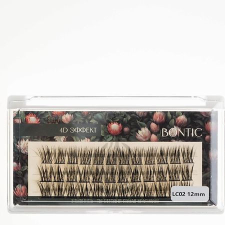 Ресницы накладные BONTIC Накладные ресницы пучки 4D - 12мм