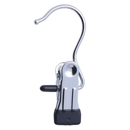 клипса-зажим TODELIA 12см для подвешивания в шкафу металл хром светящихся новогодних фигур на прищепке птички 12см праздничный