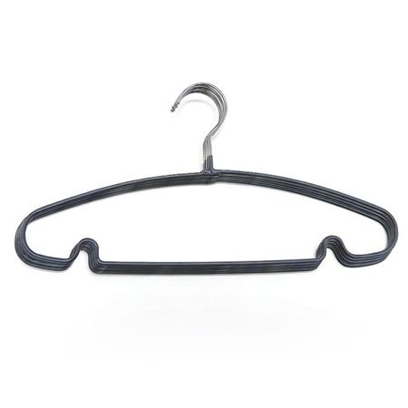 набор вешалок TODELIA 10шт 40см универсальные для легкой одежды металл, ПВХ серый