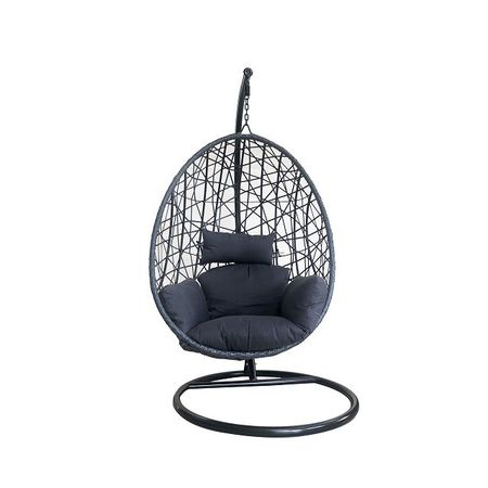 кресло-яйцо садовое сталь/ротанг 65х202х93см лакомства happy jungle палочки для птиц мед и яйцо 3 шт 90 гр 90 г