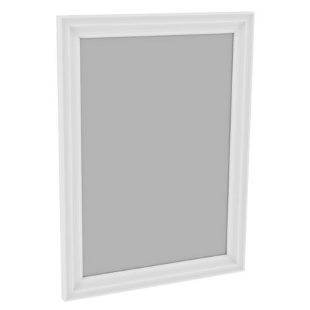 зеркало навесное в раме Кантри 520х24х700мм белый сосна полка навесная кантри 1430х218х285мм сосна