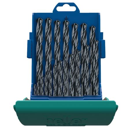 набор свёрл по металлу HELLER HSS-R 19шт