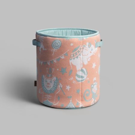 Корзина Togas для игрушек Циркус корал елочных игрушек 6 5x24 см 20 шт