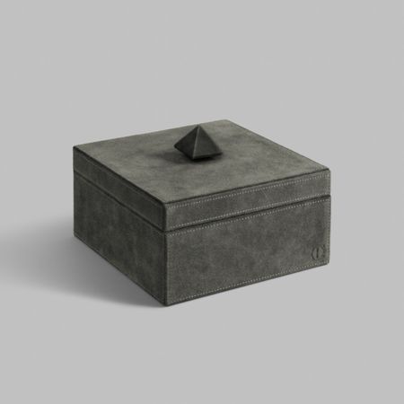 Шкатулка Togas Мелонно т-серая 20x20x10 см