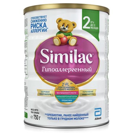 Смесь молочная Similaс ГА2 6-12 месяцев 750 г смесь nutrilak нутрилак premium пре с рождения молочная сухая 350 г